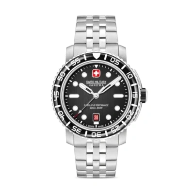 Afbeelding van Swiss Military Hanowa SMWGH0001702 Polshorloge Heren Kwarts Black Marlin