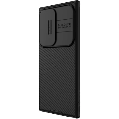 Afbeelding van Nillkin CamShield Magnetisch Hoesje Geschikt voor de Samsung Galaxy S24 Ultra Compatibel met MagSafe Camera Slider Back Cover Zwart