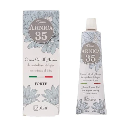 Afbeelding van Dulàc Arnica Natuurlijke en extra sterke crème gel, 50 ml, met Montana, biologisch, gemaakt in Italië, Gel Cream, ontspannend, spieren, koud effect, crème, ook ideaal voor