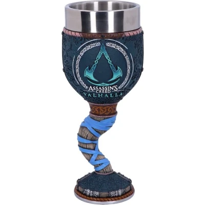 Afbeelding van Nemesis Now Assassin&#039;s Creed Valhalla Wijnkelk Blauw 20.5cm