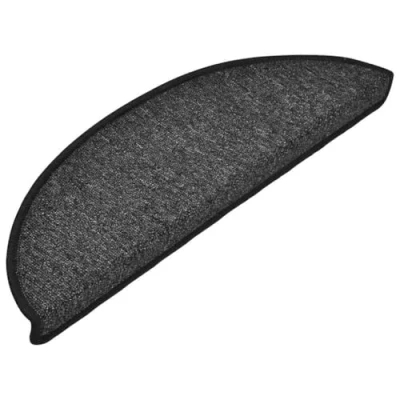 Afbeelding van vidaXL Trapmatten 30 st 56x17x3 cm antracietkleurig