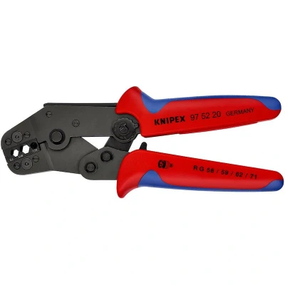 Afbeelding van KNIPEX 97 52 20 Krimptang Coax connectoren BNC, TNC RG58, RG59, RG62, RG71, RG223
