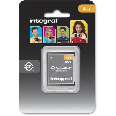 Afbeelding van Integral Memory card Compactflash 4GB INCF4GV2