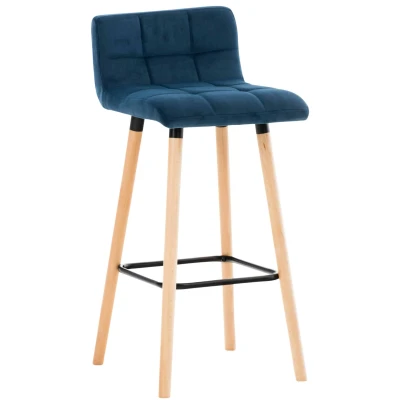 Afbeelding van Barkruk Sauvo Velvet, Blauw