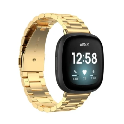 Afbeelding van Fitbit Versa 3/4 &amp; Sense 1/2 metalen schakelbandje Goud
