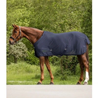 Image de Waldhausen Couverture Anti Mouches Comfort avec Sursangles Croisées Nightblue 155/205