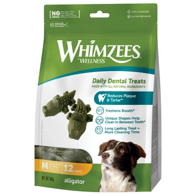 Afbeelding van Whimzees Krokodil MEDIUM 9 CM (12 stuks) (102656)