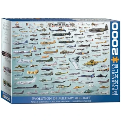 Afbeelding van Eurographics Kriegsflugzeuge Evolution Puzzel voor kinderen, Maat: One Size, Multicoloured