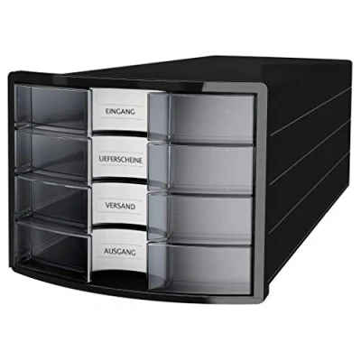 Afbeelding van HAN IMPULS 2.0 1012 363 Ladebox Zwart DIN A4, C4 Aantal lades: 4