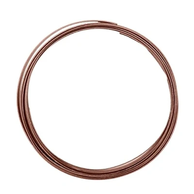 Afbeelding van Vaessen Creative Platte draad van aluminium, 10 x 1 mm, 2,5 m, chocolade