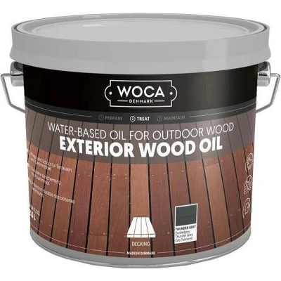 Afbeelding van WOCA Exterior Wood Oil Thunder Grey 3 liter