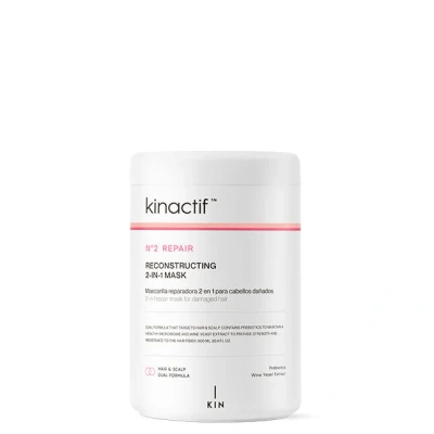 Afbeelding van Kin Cosmetics Kinactif Reconstructing 2 in 1 Masker 900ml Voor Beschadigd Haar