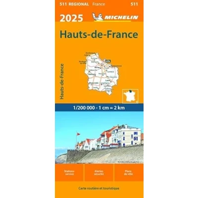 Afbeelding van Regionale kaarten Michelin 511 Hauts de France 2025