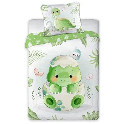 Afbeelding van Cuddles BABY Dekbedovertrek, Dinosaurus 100 x 135 cm Katoen