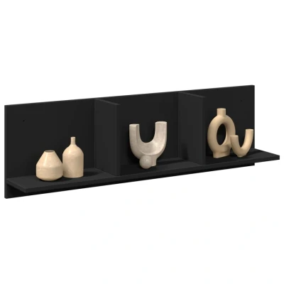 Afbeelding van vidaXL Wandkast 100x16,5x30 cm bewerkt hout zwart