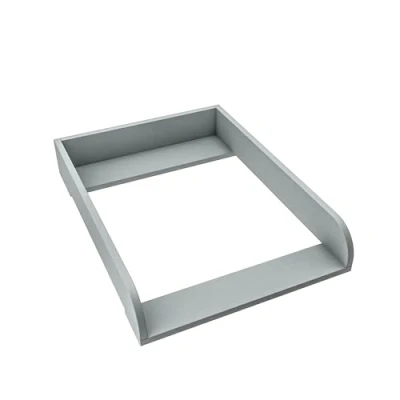 Afbeelding van regalik IKEA Hemnes luieronderlegger, verlenging voor commode 50 cm, afneembaar, luierblad met afgeronde fronten, as, ABS materiaal, 2 mm, 72 cm x 54