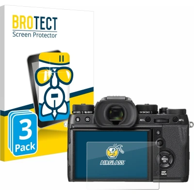 Afbeelding van BROTECT Screenprotector voor Fujifilm X T2 Folie Beschermfolie Beschermglas transparant (3 Stuks)