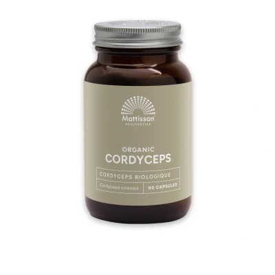 Afbeelding van Mattisson Biologische Cordyceps 525mg 60 capsules