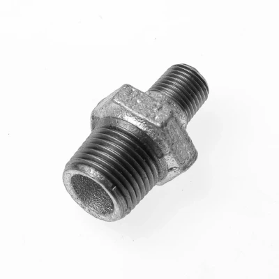 Afbeelding van IJzeren gegalvaniseerde draadfitting dubbel nippel verlopend 6/4 x