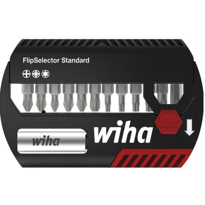 Afbeelding van Wiha 39040 Bitset 13 delig Kruiskop Phillips, Pozidriv, Torx Incl. bithouder