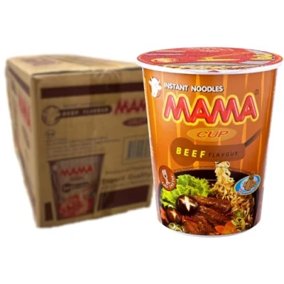 Afbeelding van MAMA Instant Cup Noedels Rundvlees 16x70gr 70.00 g