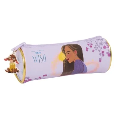 Afbeelding van Cilindervormige Schoolpennenzak Wish Lila 20 x 7 cm