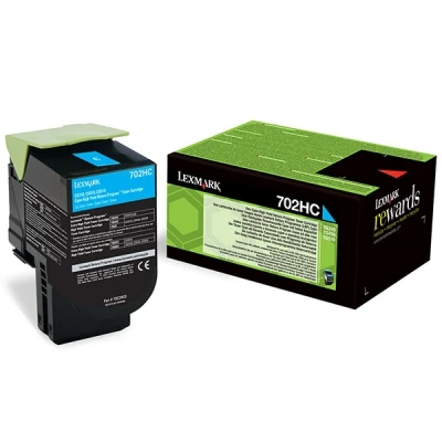 Image de Lexmark 702HCE À rendement élevé cyan original cartouche de toner Entreprise pour CS310dn CS310n CS410dn CS410dtn CS410n CS510de CS510dte