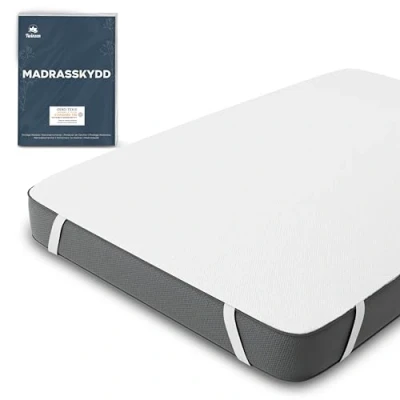 Image de Protege Matelas 80x200 cm Impermeable Certifié Oeko TEX par Twinzen Alese en Coton Respirant avec 4 Coins Elastiques