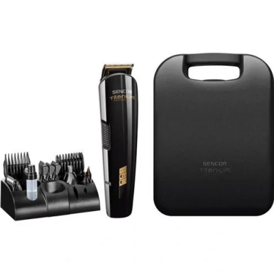 Image de Tondeuse A Cheveux Professionnelle Sencor Shp 8305Bk 12 Accessoires Noir