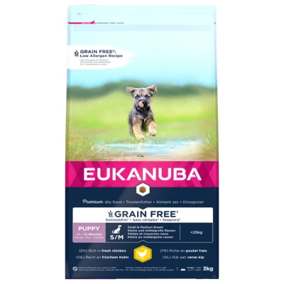 Afbeelding van Eukanuba Pup Small Medium Grain Free Kip Puppy Hondenvoer 3 kg