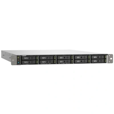 Afbeelding van QNAP TS h1090FU NAS Rack (1U) EPYC 7232P 64 GB DDR4 0 TB QuTS hero Zwart, Grijs