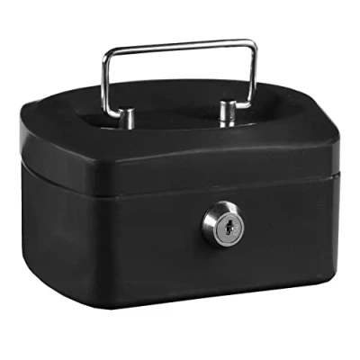 Afbeelding van Idena 50025 geldcassette 6&quot;, grootte 155 x 120 90 mm, kleur zwart, 1 stuk