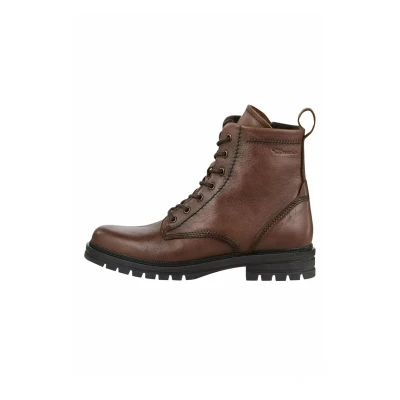 Afbeelding van Tamaris Veterboots, Dames, Maat: 37, Cognac leather Leer
