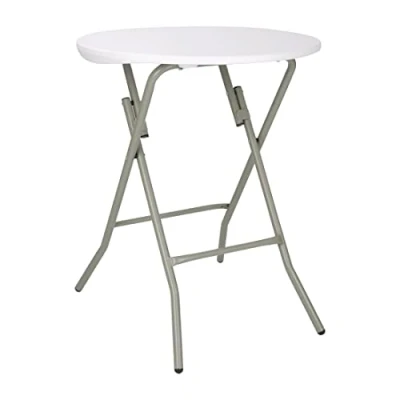 Afbeelding van Bolero CA998 Ronde klaptafel 735 x 600 mm voor restaurant, bar, café, commerciële eetkamer, wit