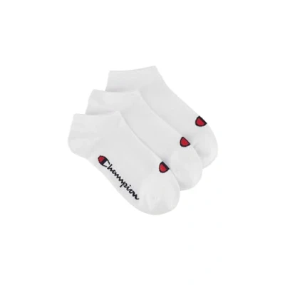 Afbeelding van Champion Unisex Sneaker 3ER PACK Basic LOGO Sokken, Maat: 35 38, Weiß