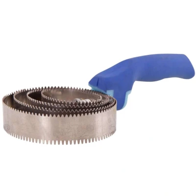 Afbeelding van Premiere Roskam Soft Grip met 4 RVS Bladen Kobalt/Lichtblauw