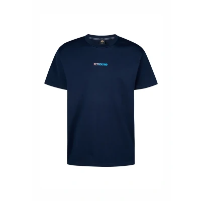 Afbeelding van Petrol Industries Heren Logo T shirt Palmsview Blauw Maat S