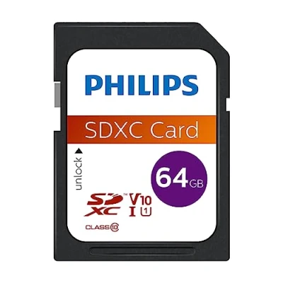 Image de Carte mémoire SDXC Philips Class 10 64 Go