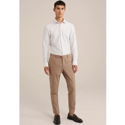 Afbeelding van WE Fashion Zakelijk overhemd, Heren, Maat: Medium, Beige