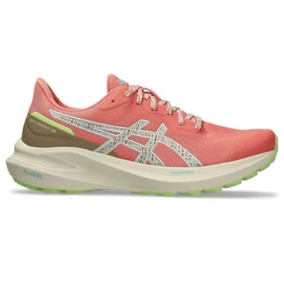 Afbeelding van Asics GT1000 13 TR Hardloopschoenen voor op de weg, Dames, Maat: 44, Nature bathing/guava Textiel/ synthetisch