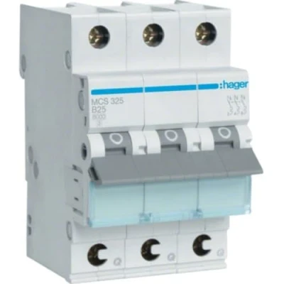 Afbeelding van Hager MCS325 Zekeringautomaat 3 polig 25 A 400 V