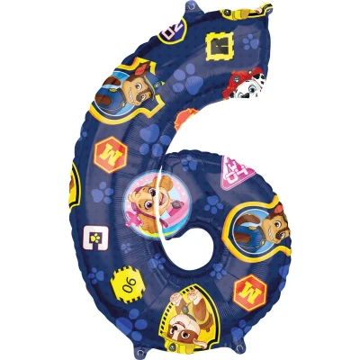 Afbeelding van PAW Patrol Folieballon 6 66 Cm Blauw 1 stuks