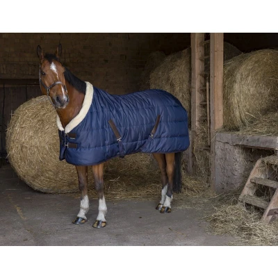 Afbeelding van EQUITHÈME Staldeken Teddy 200g Navy 155/206