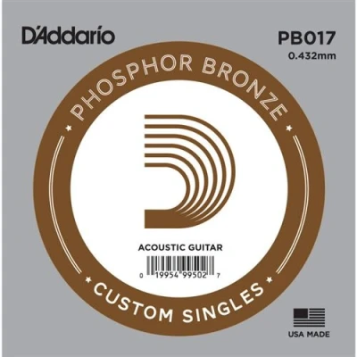 Image de D&#039;Addario PB017, .017 Corde au détail guitare acoustique phosphore bronze