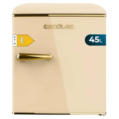 Afbeelding van Cecotec Mini koelkast Bolero CoolMarket TT Origin 45 beige E. Koelkast, hoogte 55 cm en breedte 44,7 cm, energie efficiëntieklasse E, ijsbak verchroomde handgreep,