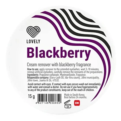 Afbeelding van LOVELY Lash Cream Remover voor wimperextensions geur: Blackberry wimperverwijderaar een zachte, snelle en zachte verwijdering van wimperlijm volume
