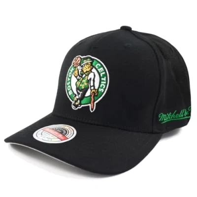 Afbeelding van Mitchell &amp; Ness NBA Snapback Cap Classic Red Curved Eazy Boston Celtics Black, zwart, één maat, zwart.