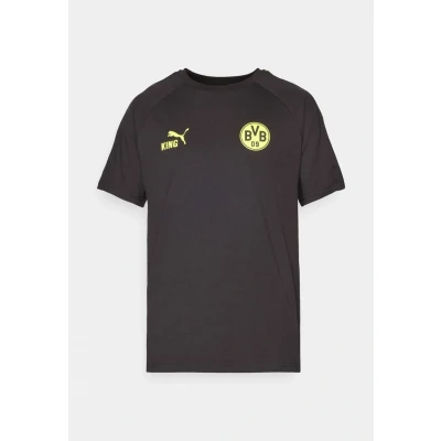 Afbeelding van PUMA Borussia Dortmund KING Tee Men voor Heren, Zwart/Geel, Maat 3XL