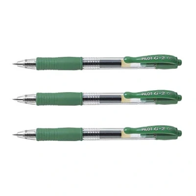 Afbeelding van Pilot G 2 Gel Ink Groene Rollerball pen Fine Tip
