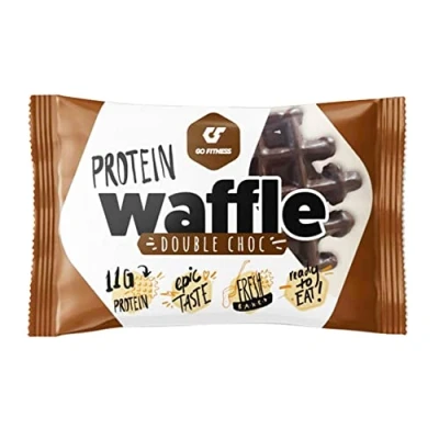 Afbeelding van Protein Waffle Choc Hazelnoot GO Fitness eiwitwafels (12x50g)